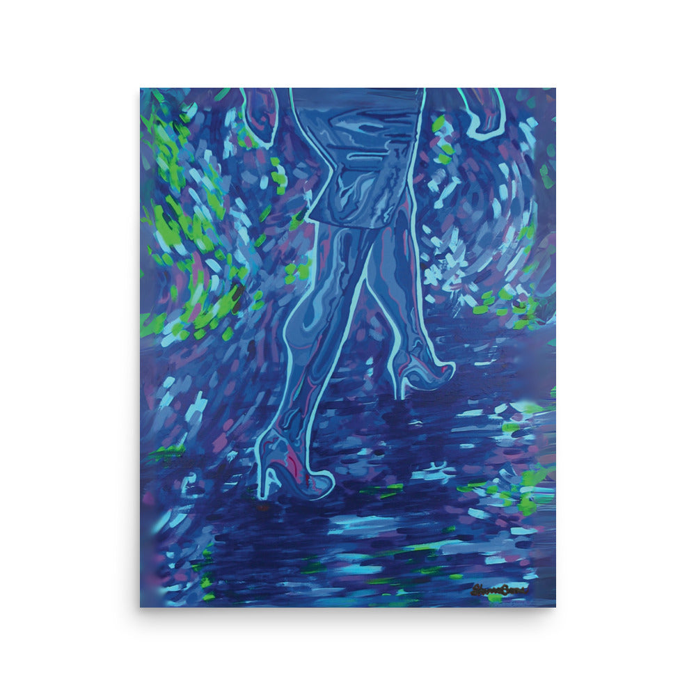 That Time She Walked Art Print