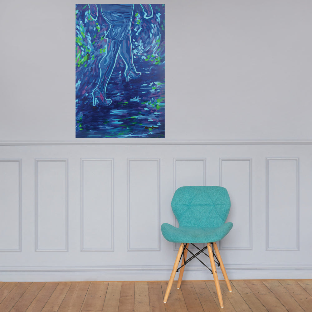 That Time She Walked Art Print