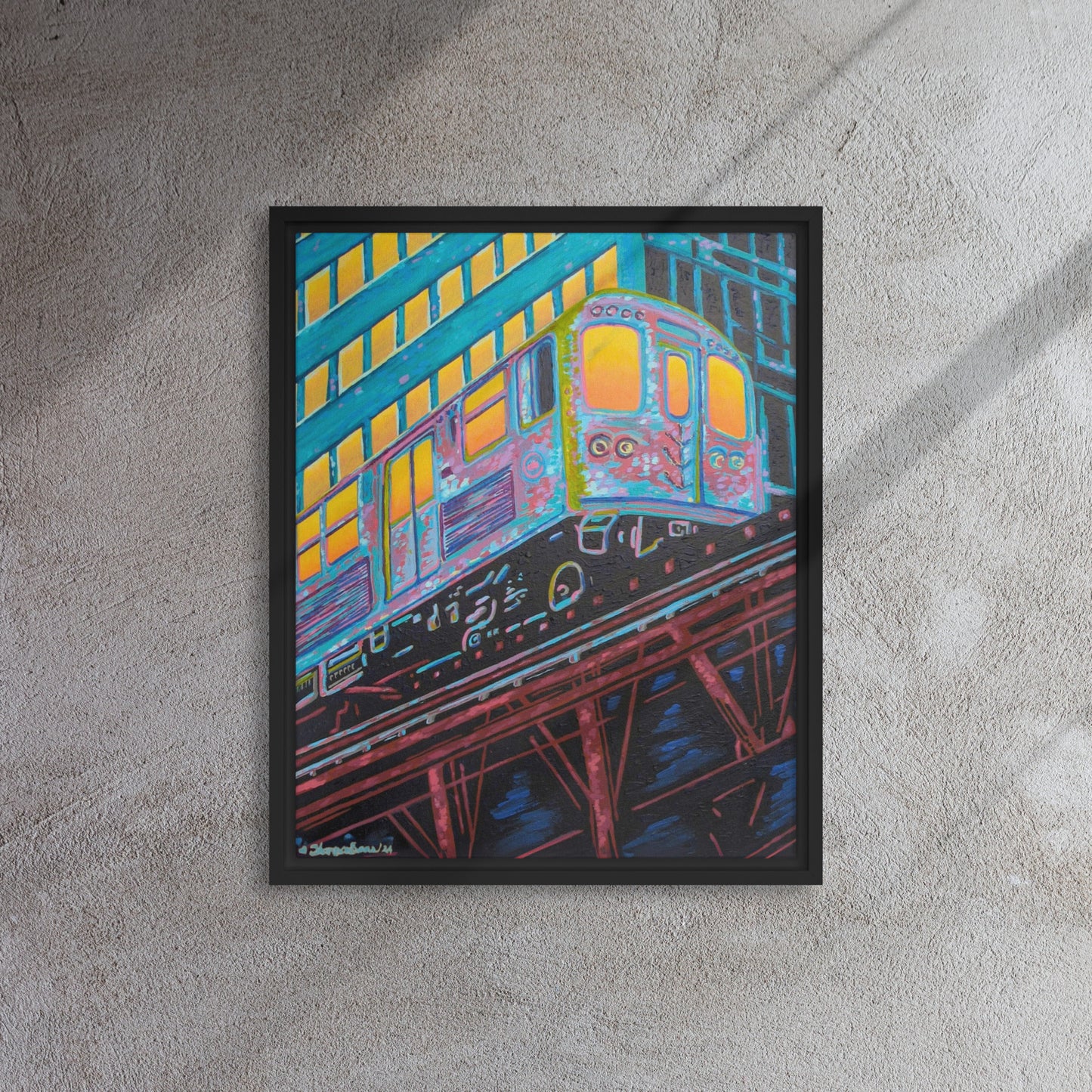 Today Is The Day Framed Canvas Art Print
