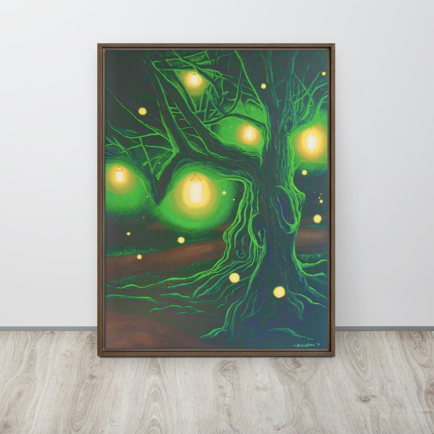 Where Do You Find Your Light? Framed Canvas Art Print
