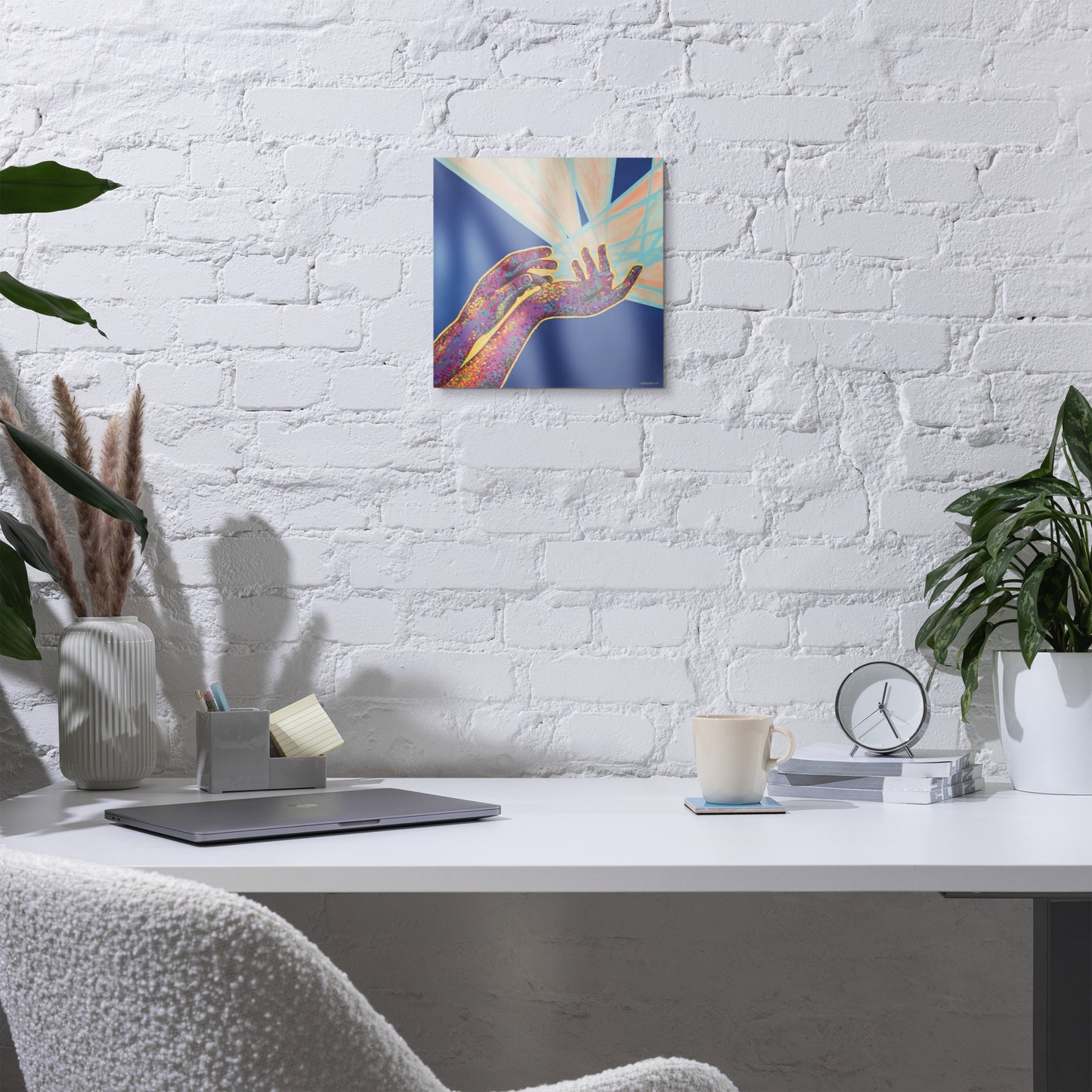 We've Still Met Glossy Metal Art Print