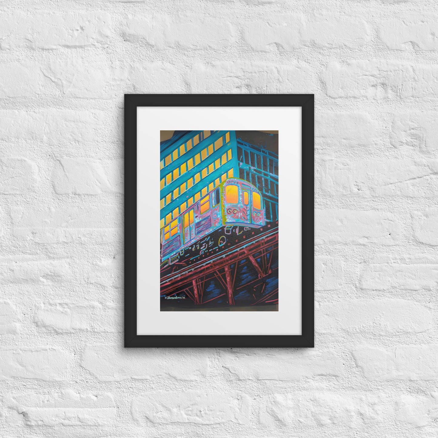 Today Is The Day Framed Art Print with Custom Mat