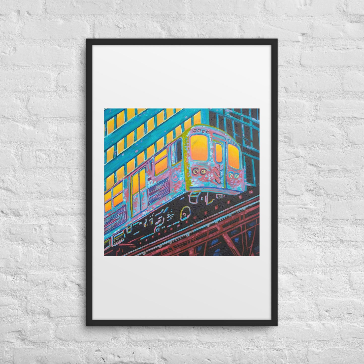 Today Is The Day Framed Art Print with Custom Mat