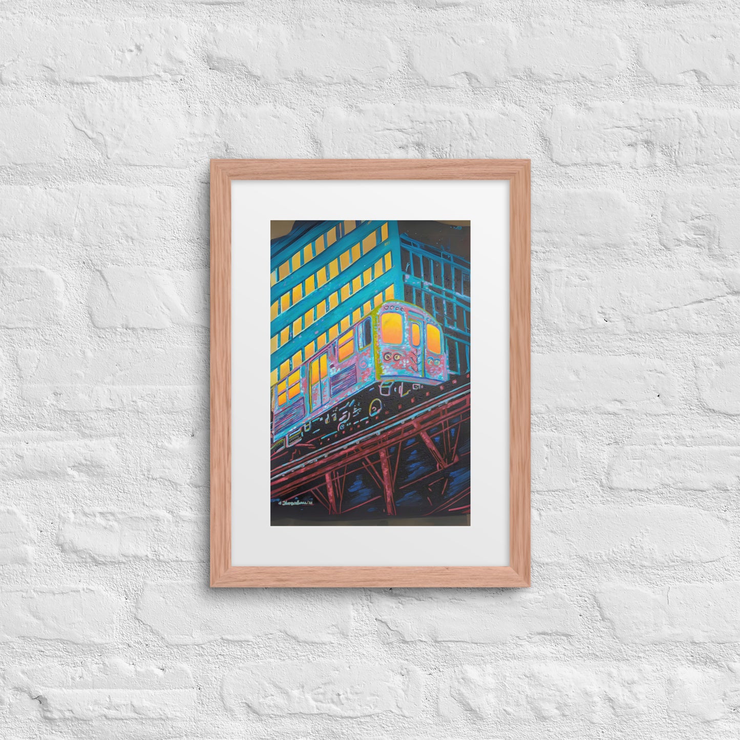 Today Is The Day Framed Art Print with Custom Mat