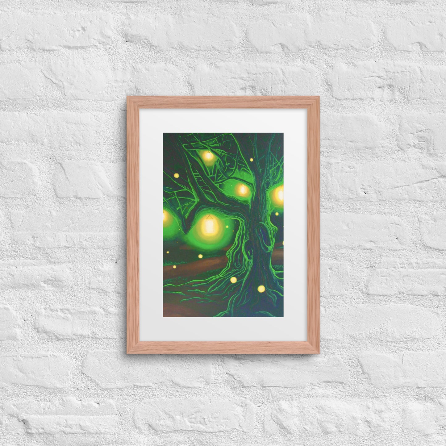 Where Do You Find Your Light? Framed Art Print with Custom Mat