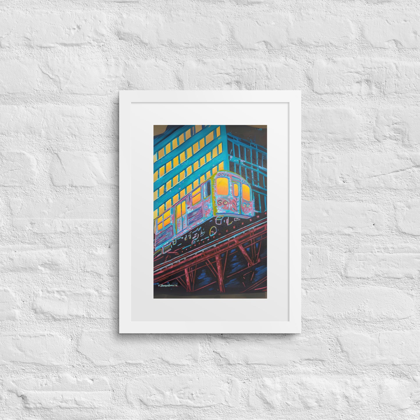 Today Is The Day Framed Art Print with Custom Mat