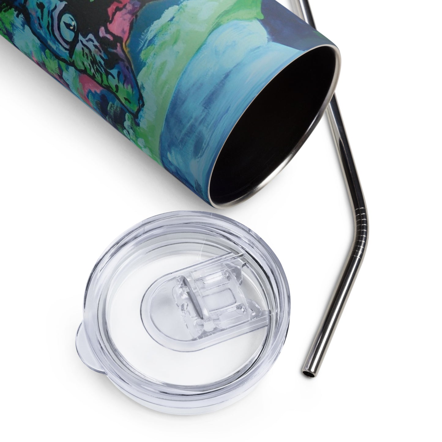 Blue Valentine 20oz Stainless Steel Tumbler with Straw
