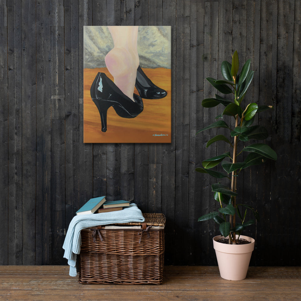 Stepping Into You Thin Canvas Art Print
