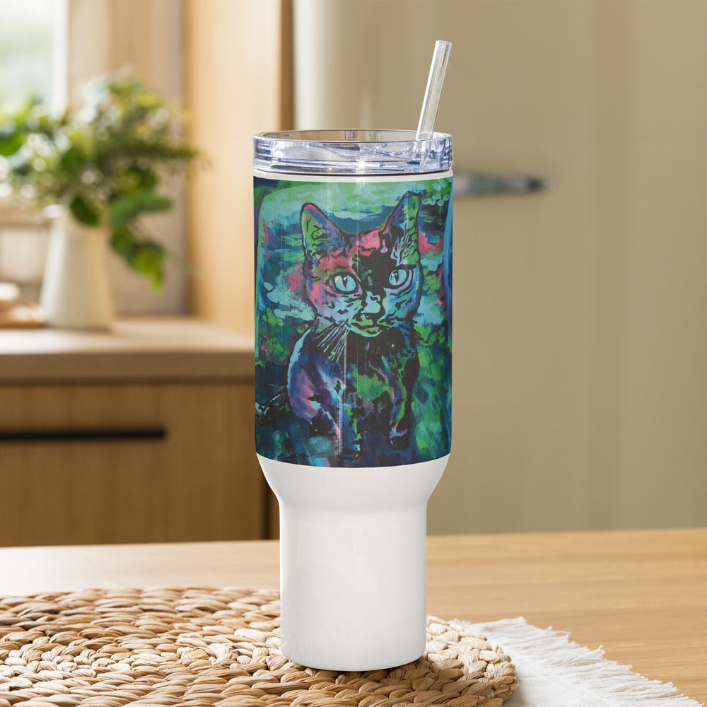 Blue Valentine Stainless Steel Travel Mug with Lid - choice of 25 oz or 40 oz