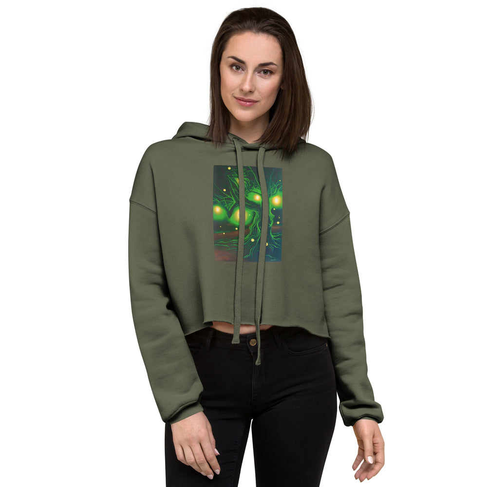 Where Do You Find Your Light? Crop Hoodie