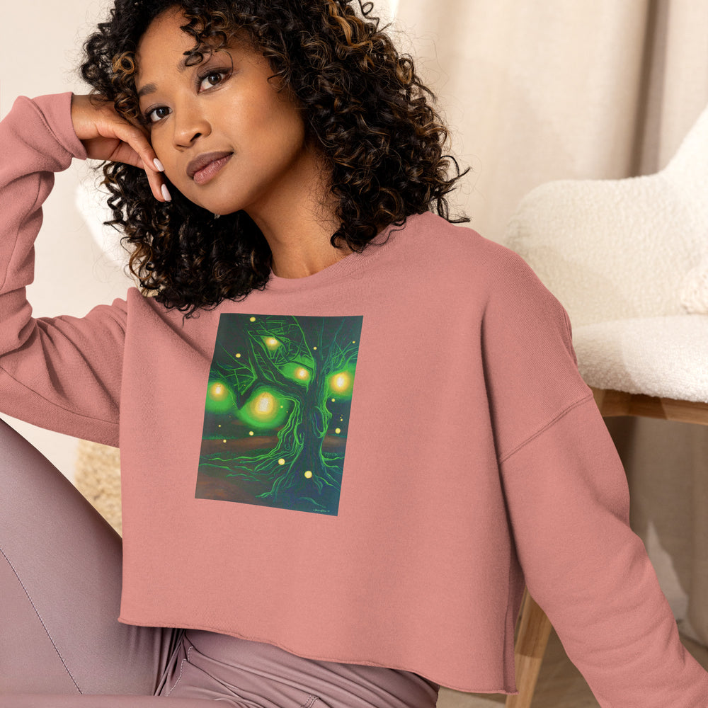 Where Do You Find Your Light? Fleece Crop Sweatshirt
