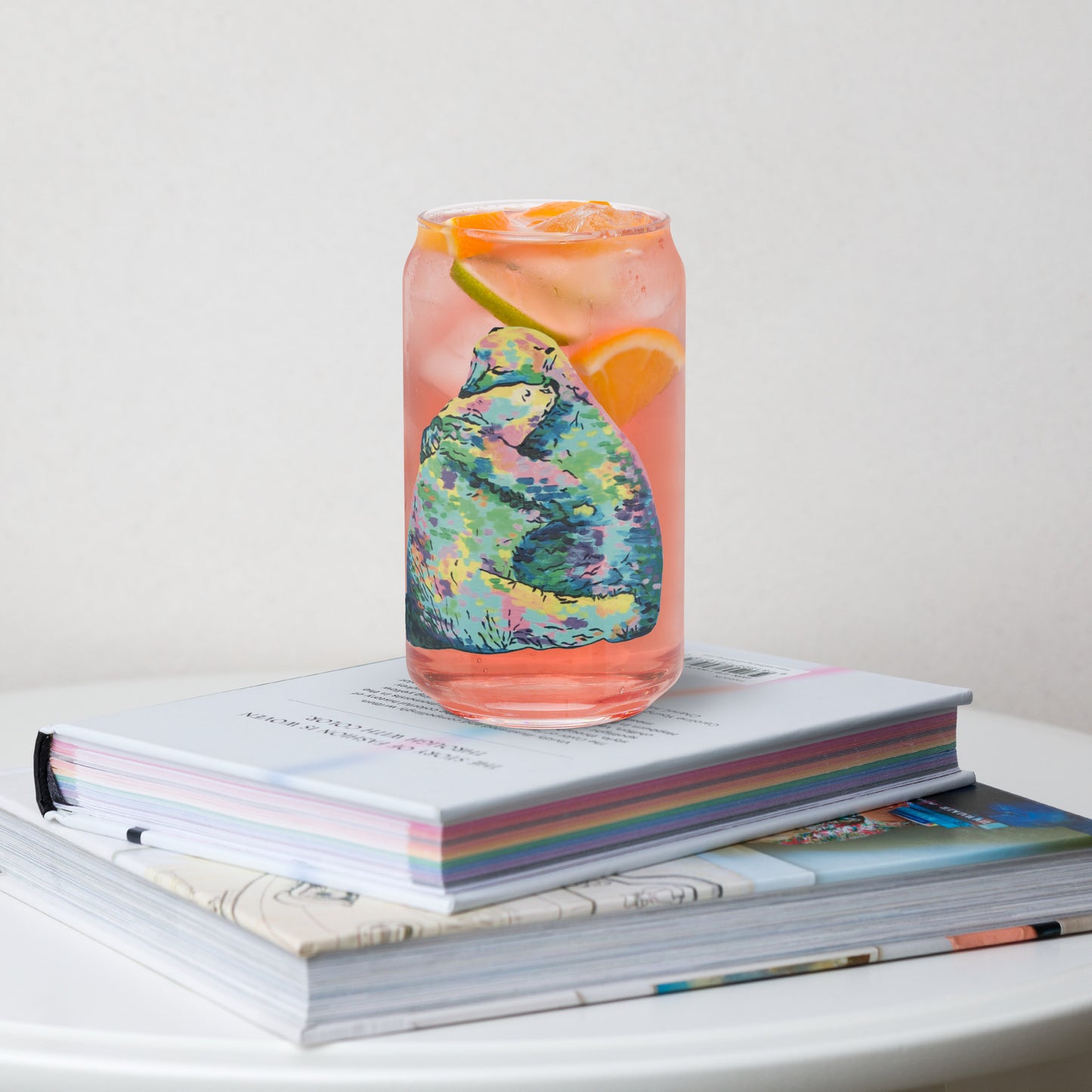 Bear Hug Retro-Shaped On-The-Go Drinking Glass