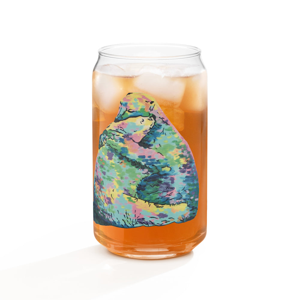 Bear Hug Retro-Shaped On-The-Go Drinking Glass