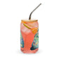 Bear Hug Retro-Shaped On-The-Go Drinking Glass