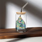 Bear Hug Retro-Shaped On-The-Go Drinking Glass