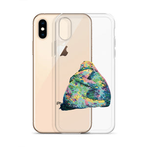 Clear Case for iPhone® - sturdy sleek mobile case - from hand-painted "Bear Hug" original painting by Shannon Evans - polar bears - colorful expressionist - nature - animal art - snuggling loving