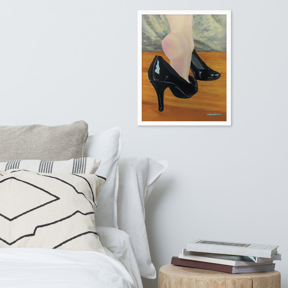 Stepping Into You Framed Art Print