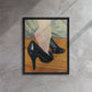 Stepping Into You Framed Canvas Art Print