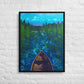 Boundary Framed Canvas Art Print