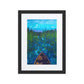 Boundary Framed Art Print with Custom Mat