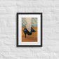 Stepping Into You Framed Art Print with Custom Mat