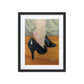 Stepping Into You Framed Art Print with Custom Mat