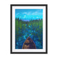 Boundary Framed Art Print with Custom Mat