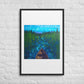 Boundary Framed Art Print with Custom Mat