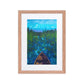 Boundary Framed Art Print with Custom Mat