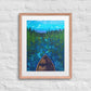 Boundary Framed Art Print with Custom Mat