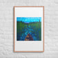 Boundary Framed Art Print with Custom Mat