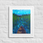 Boundary Framed Art Print with Custom Mat