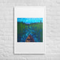 Boundary Framed Art Print with Custom Mat