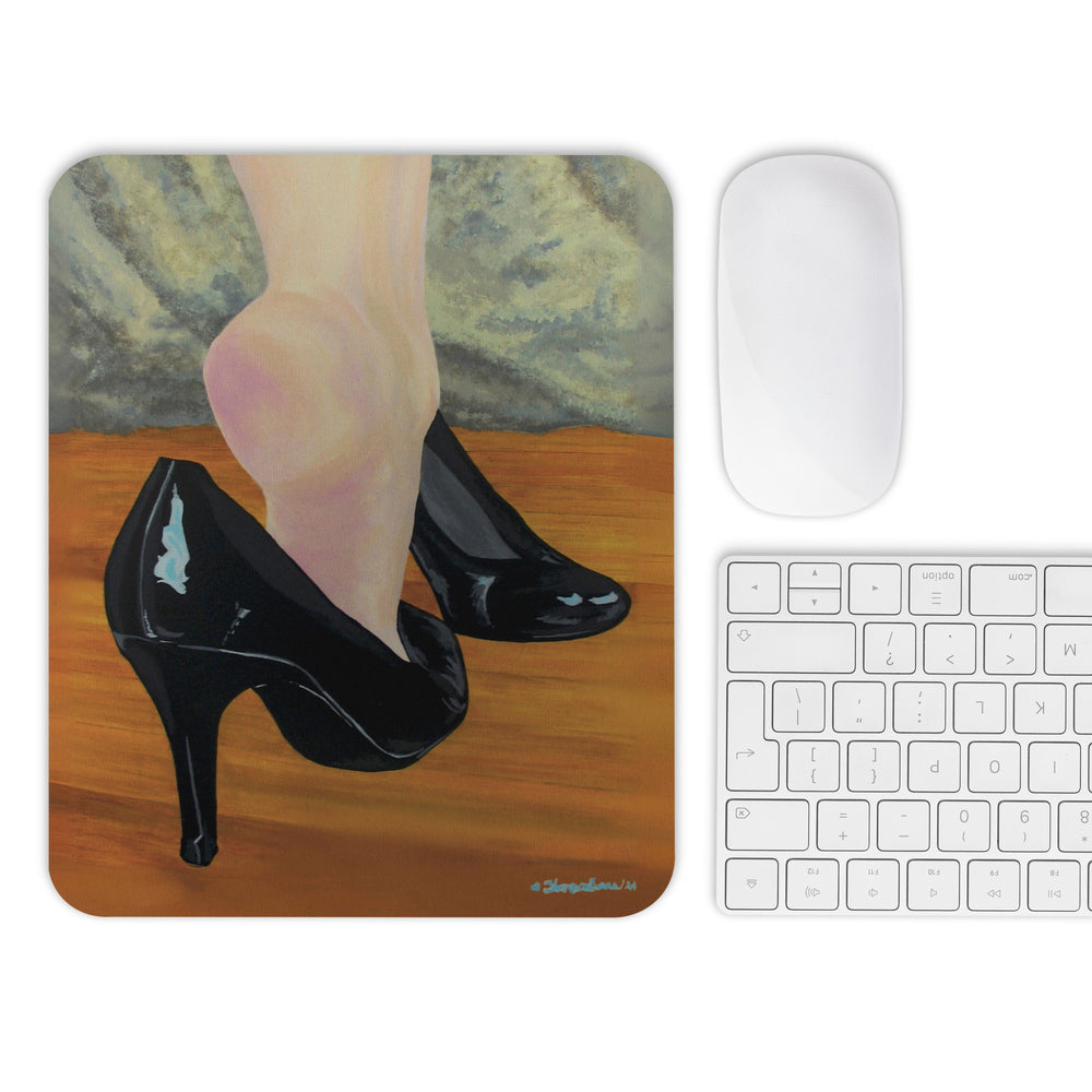 Stepping Into You Old-School Mouse Pad