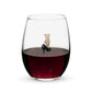 Stepping Into You Stemless Wine Glass