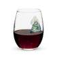 Bear Hug Stemless Wine Glass