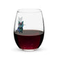 Blue Valentine Stemless Wine Glass