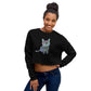 Blue Valentine Fleece Crop Sweatshirt