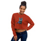 Blue Valentine Fleece Crop Sweatshirt