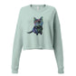 Blue Valentine Fleece Crop Sweatshirt