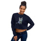 Blue Valentine Fleece Crop Sweatshirt