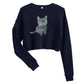 Blue Valentine Fleece Crop Sweatshirt